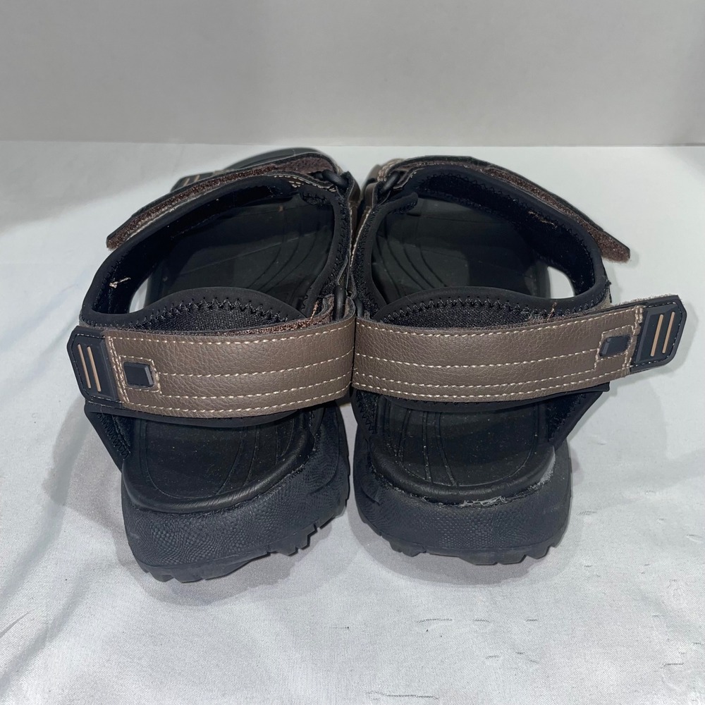 Landshark Mens Brown Sport Sandals Triple Strap Outdoor‎ Trail Shoes Size 12 - Picture 3 of 9